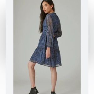 Lucky Brand Casual Paisley Dress Size Large